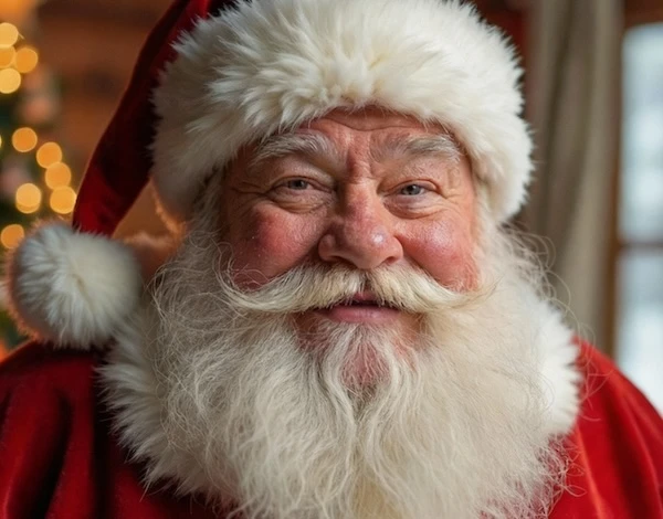 Funny Santa video for friends - humorous Christmas message