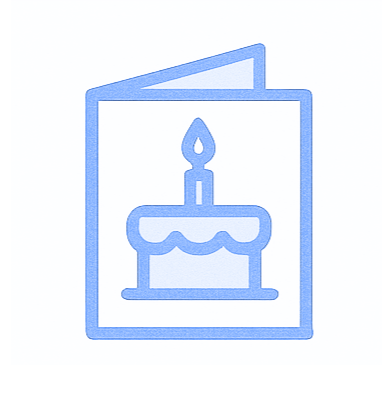 AI birthday card design
