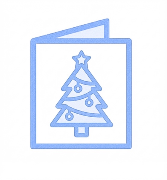 AI Christmas ecard design
