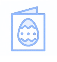 AI Easter ecard design